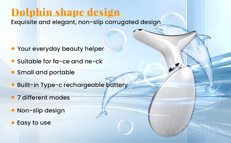 Face Lift 7 Colors Neck Beauty Neck Device Slim Massager Facial Lifting Tightening Face Wrinkle Remover Face Care Beauty Machine - Image 10