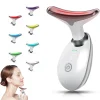 Face Lift 7 Colors Neck Beauty Neck Device Slim Massager Facial Lifting Tightening Face Wrinkle Remover Face Care Beauty Machine