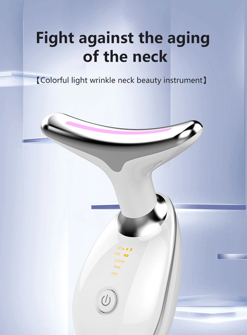 Face Lift 7 Colors Neck Beauty Neck Device Slim Massager Facial Lifting Tightening Face Wrinkle Remover Face Care Beauty Machine - Image 13